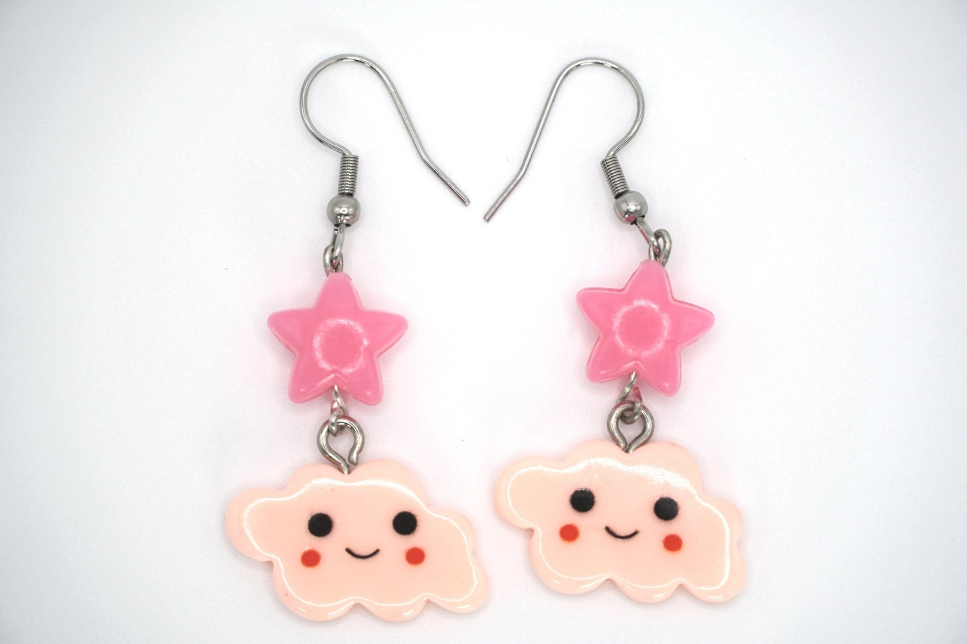 Pink Cloud Star Earrings and Mystery Blind Bag Pair of Earrings - Dekowaii Jewelry Company