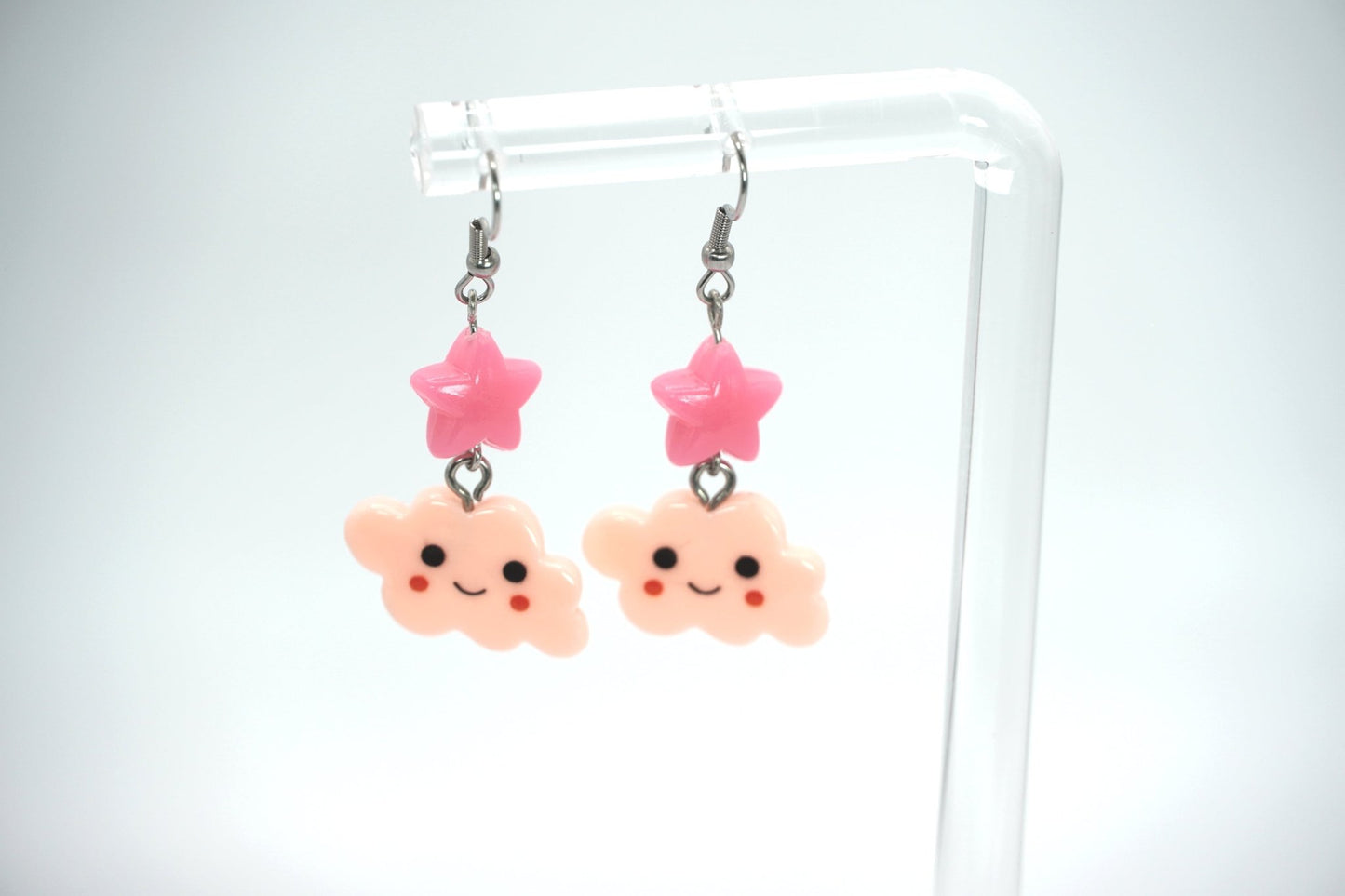 Pink Cloud Star Earrings and Mystery Blind Bag Pair of Earrings - Dekowaii Jewelry Company